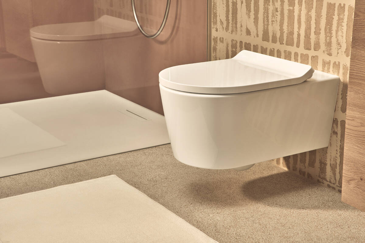 ELU PURA S унітаз підвісний 54*36,6см AquaHelix Flush, HygieneEffect, в комплекте з сиденням Slim з функцією SoftClose and QuickRelease