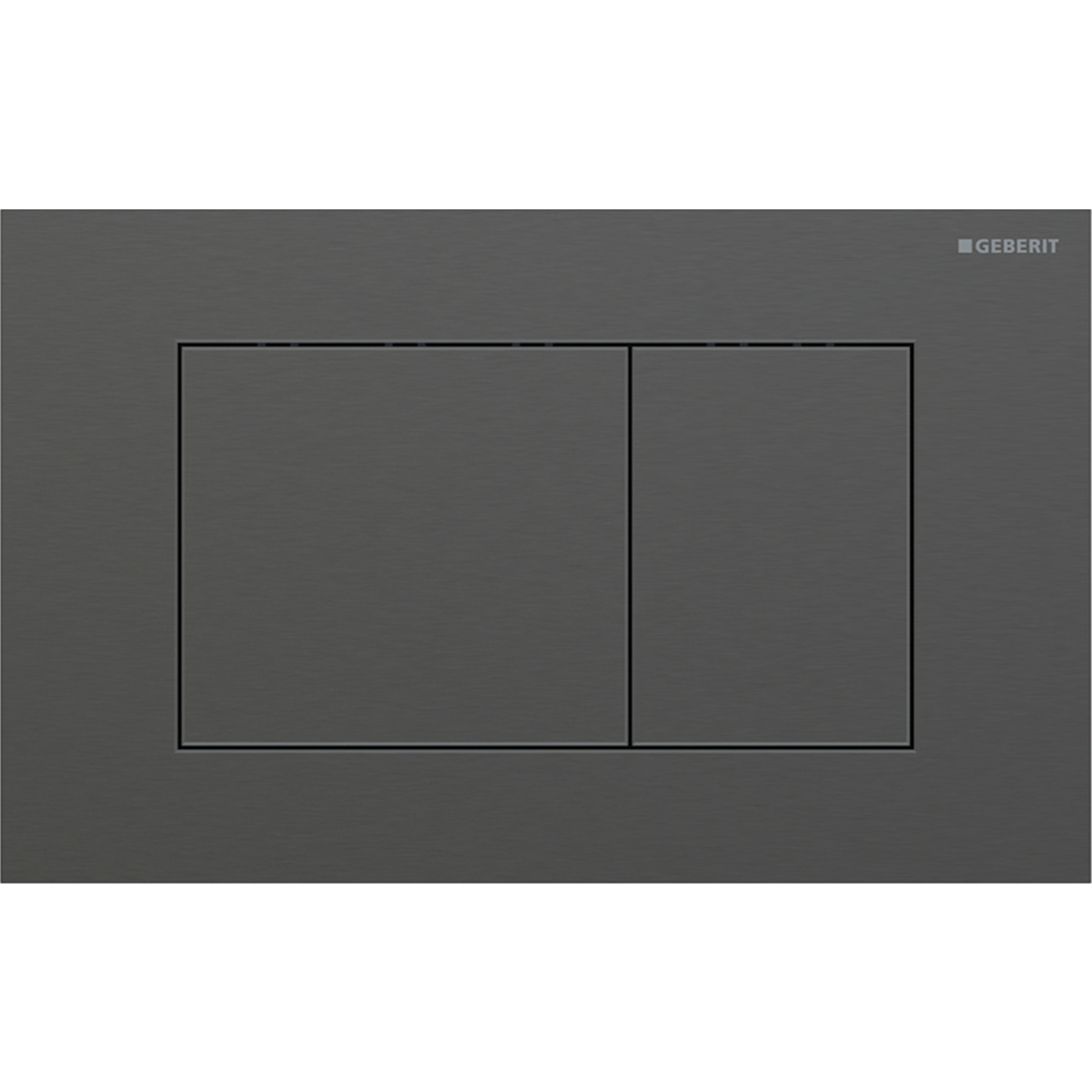 SIGMA40 SQUARE змивна клавіша для подвійного змиву, чорний хром / матовий, легко чиститься