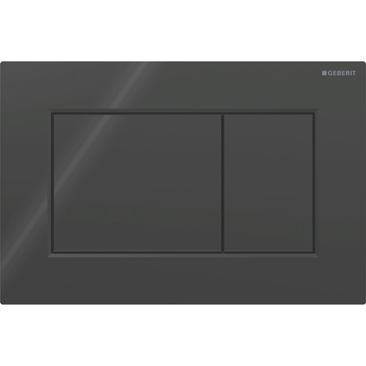 SIGMA01 SQUARE змивна клавіша для подвійного змиву, чорний