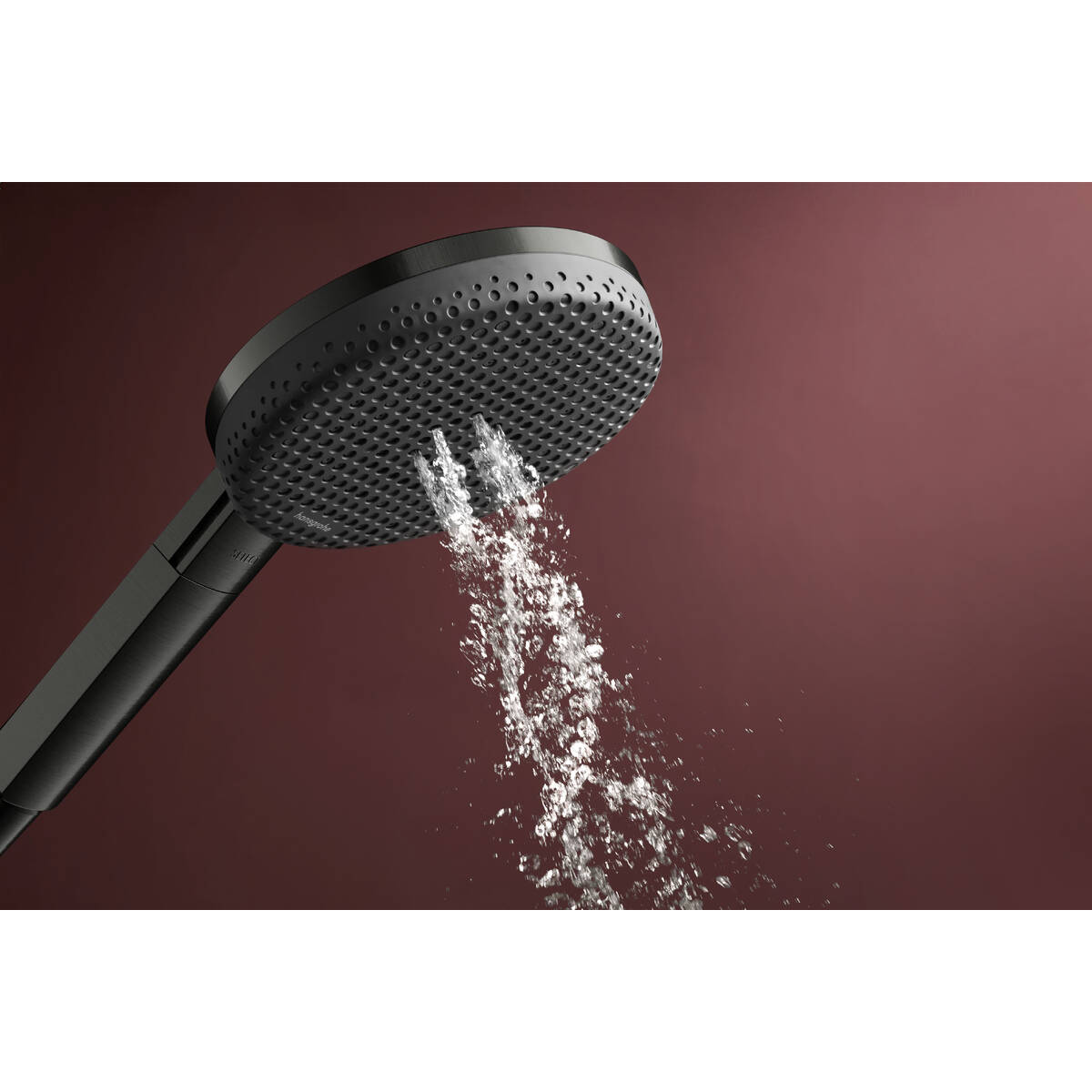 RAINDANCE ALIVE SELECT S ручний душ (3 типа струи RainAir, PowderRain, Massage), шліфованний чорний хром