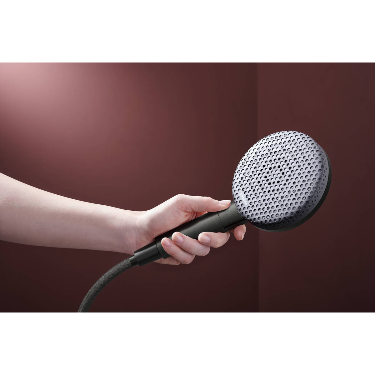 RAINDANCE ALIVE SELECT S ручний душ (3 типа струи RainAir, PowderRain, Massage), шліфованний чорний хром