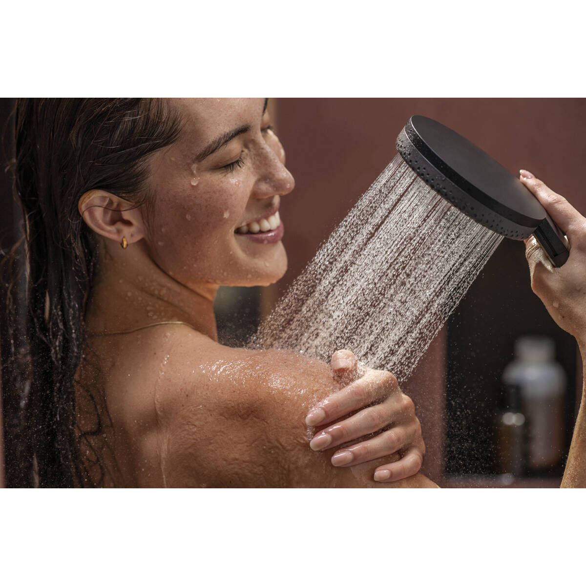 RAINDANCE ALIVE SELECT S ручний душ (3 типи струменів RainAir, PowderRain, Massage), чорний матовий