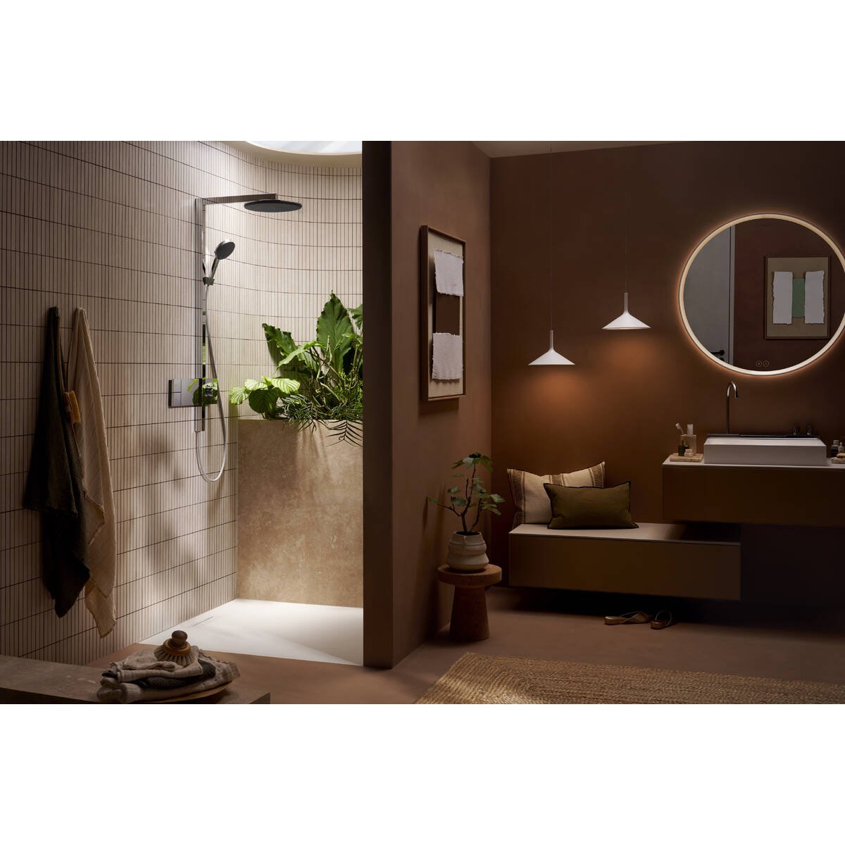 RAINDANCE ALIVE S душова система Showerpipe 300, 1jet, з термостатом, хром