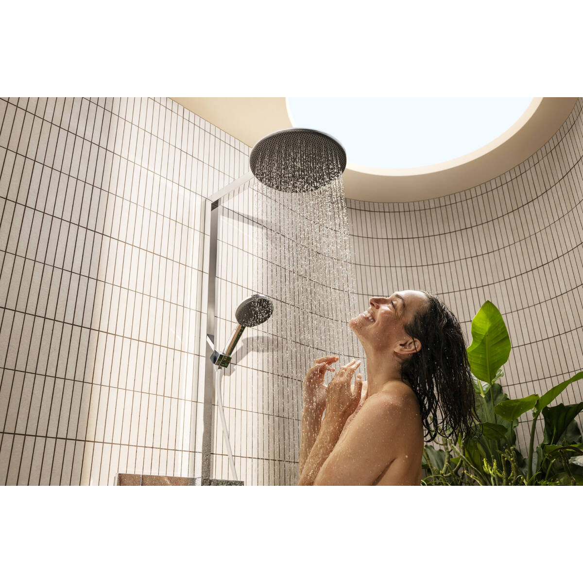 RAINDANCE ALIVE S душова система Showerpipe 300, 1jet, з термостатом, хром