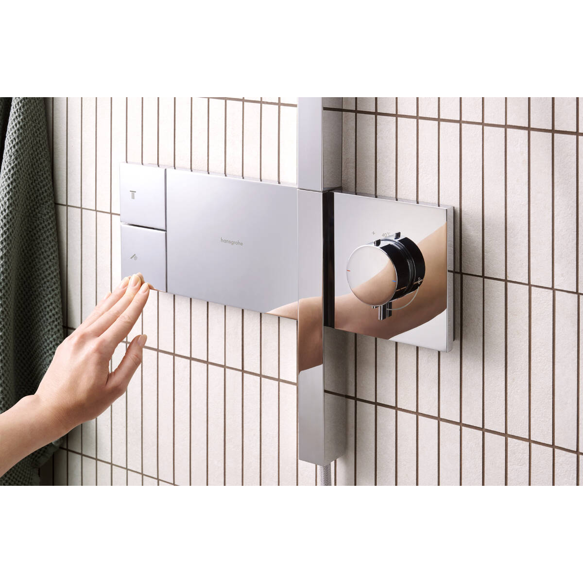 RAINDANCE ALIVE S душова система Showerpipe 300, 1jet, з термостатом, хром