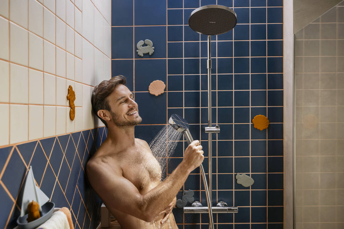 ACTIVERA S 240 1jet EcoSmart Showerpipe душова система з термостатом, хром