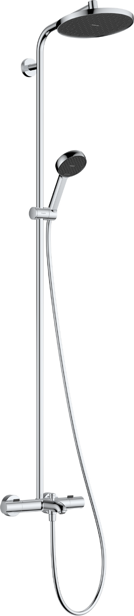 ACTIVERA S 240 1jet EcoSmart Showerpipe душова система з термостатом для ванни, хром