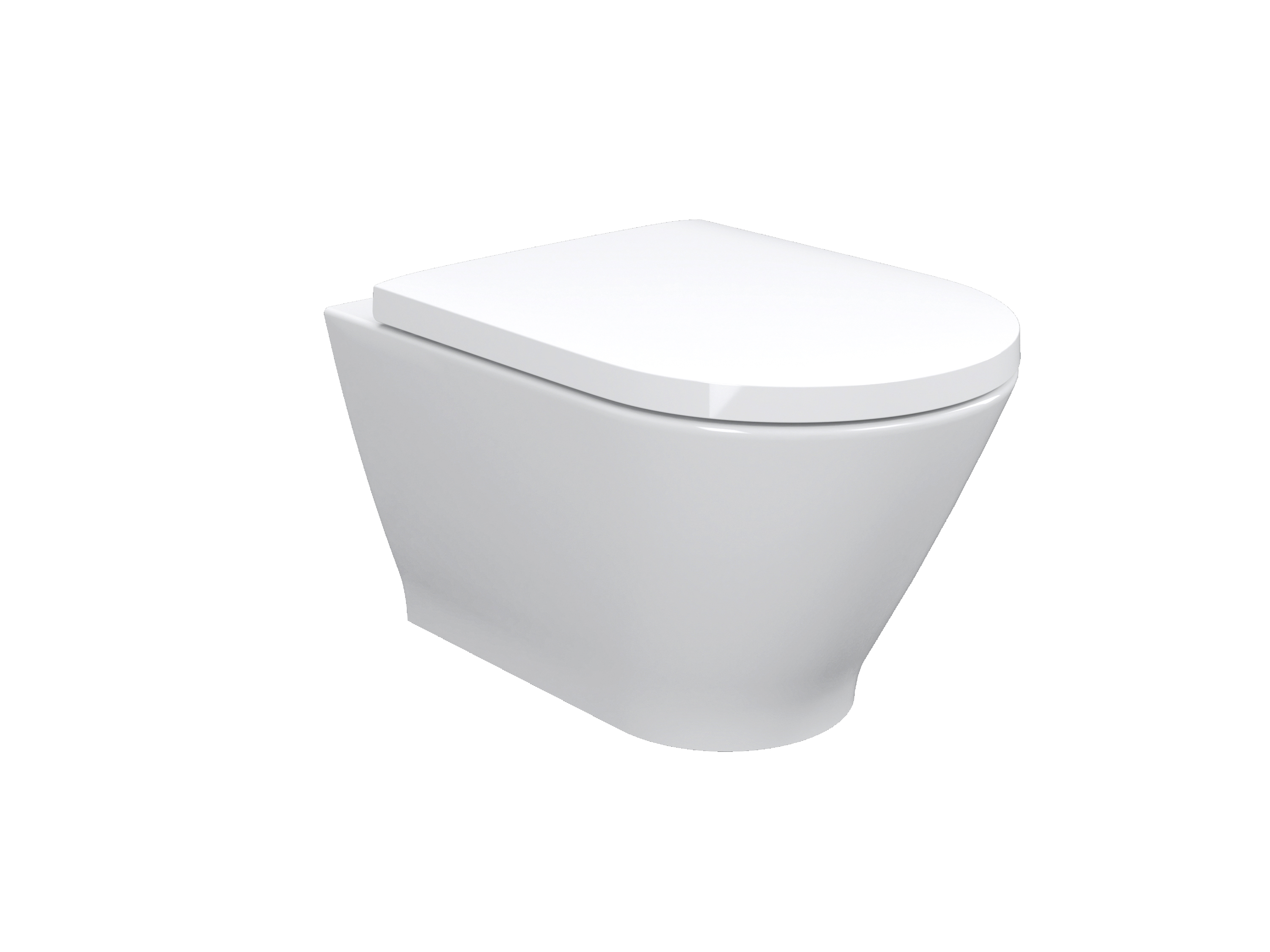 LEDNICE унітаз підвісний (52,5*36*35,5см, rimless, сидіння тонке duroplast slow-closing)