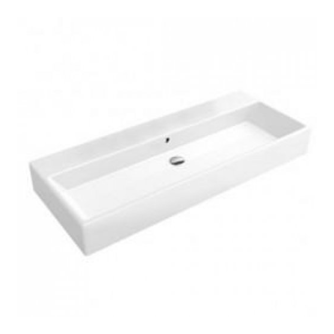 MEMENTO умивальник 120*47см без отв, з переливом, White Alpin CeramicPlus