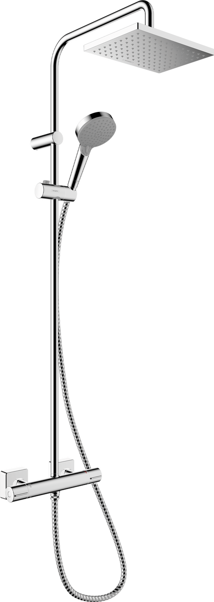 VERNIS SHAPE SHOWERPIPE душова система з термостатом 230 1jet, EcoSmart, колір хром