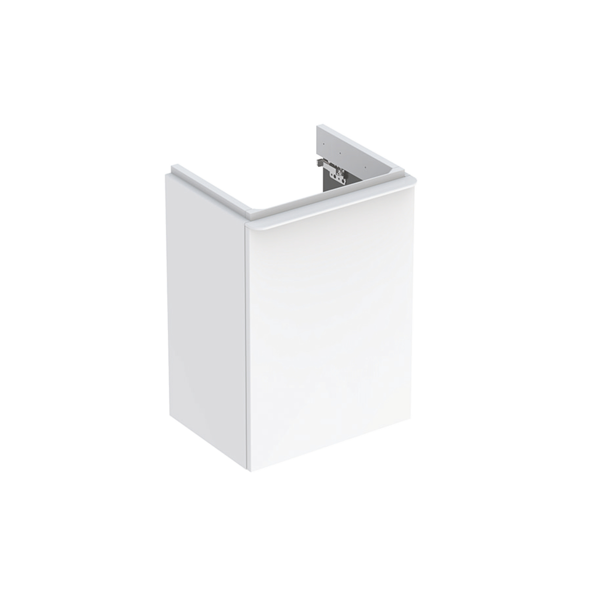 SMYLE SQUARE шафка для умивальника 45см , з одними дверима 44.2x61.7x35.6см, дверцята петлі зліва, білий