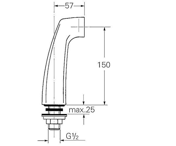 Кріплення GROHE для вертикального монтажу 12036000