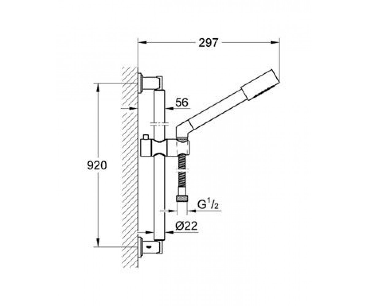 SENA - Душова стійка 900мм GROHE 28347000