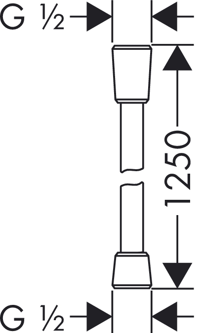 Isiflex``B - душовий шланг  1,25 м