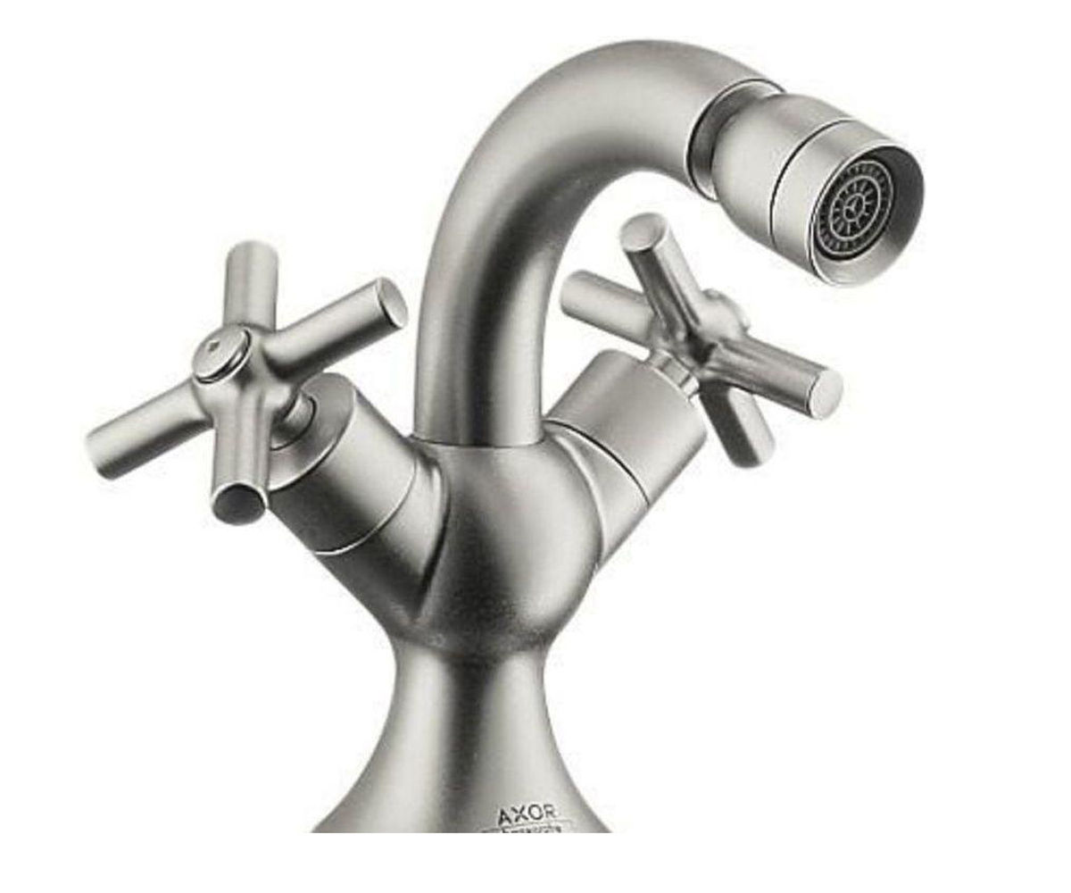 Axor Terrano - змішувач на біде (хрестики) сатінокс HANSGROHE 37230810