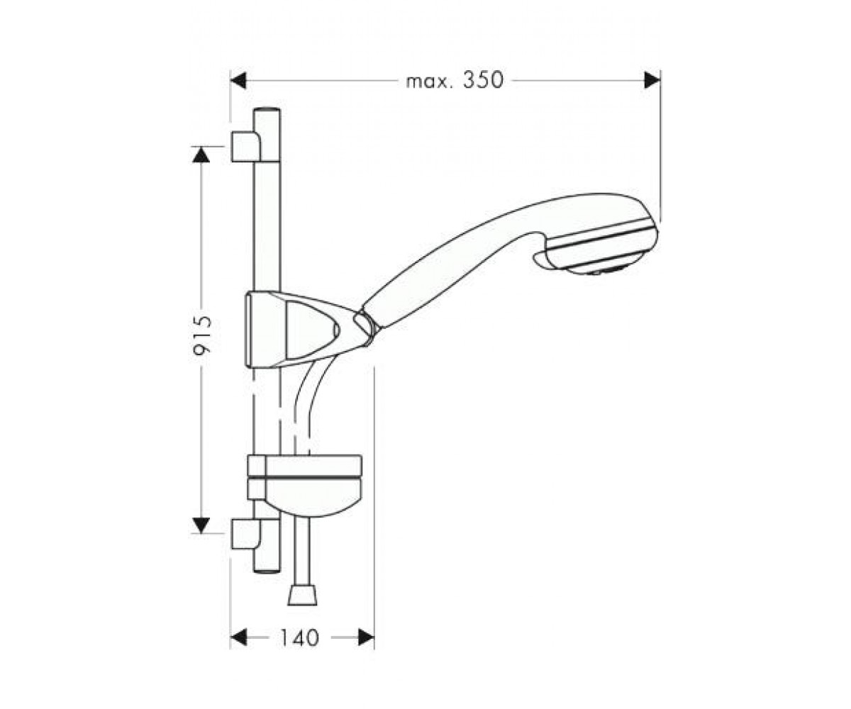 Mistral 65см - душова штанга HANSGROHE 27936000