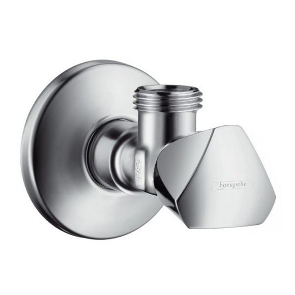 Hansgrohe Вентиль кутовий Е, 1/2*1/2, хром