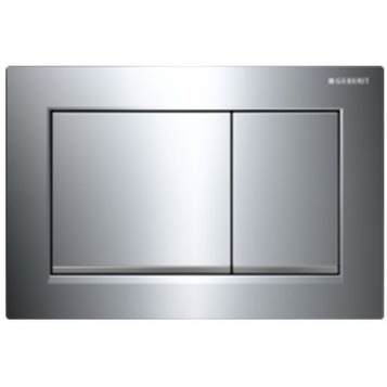 SIGMA20 SQUARE змивна клавіша для подвійного змиву, глянцевий хром /матовий хром