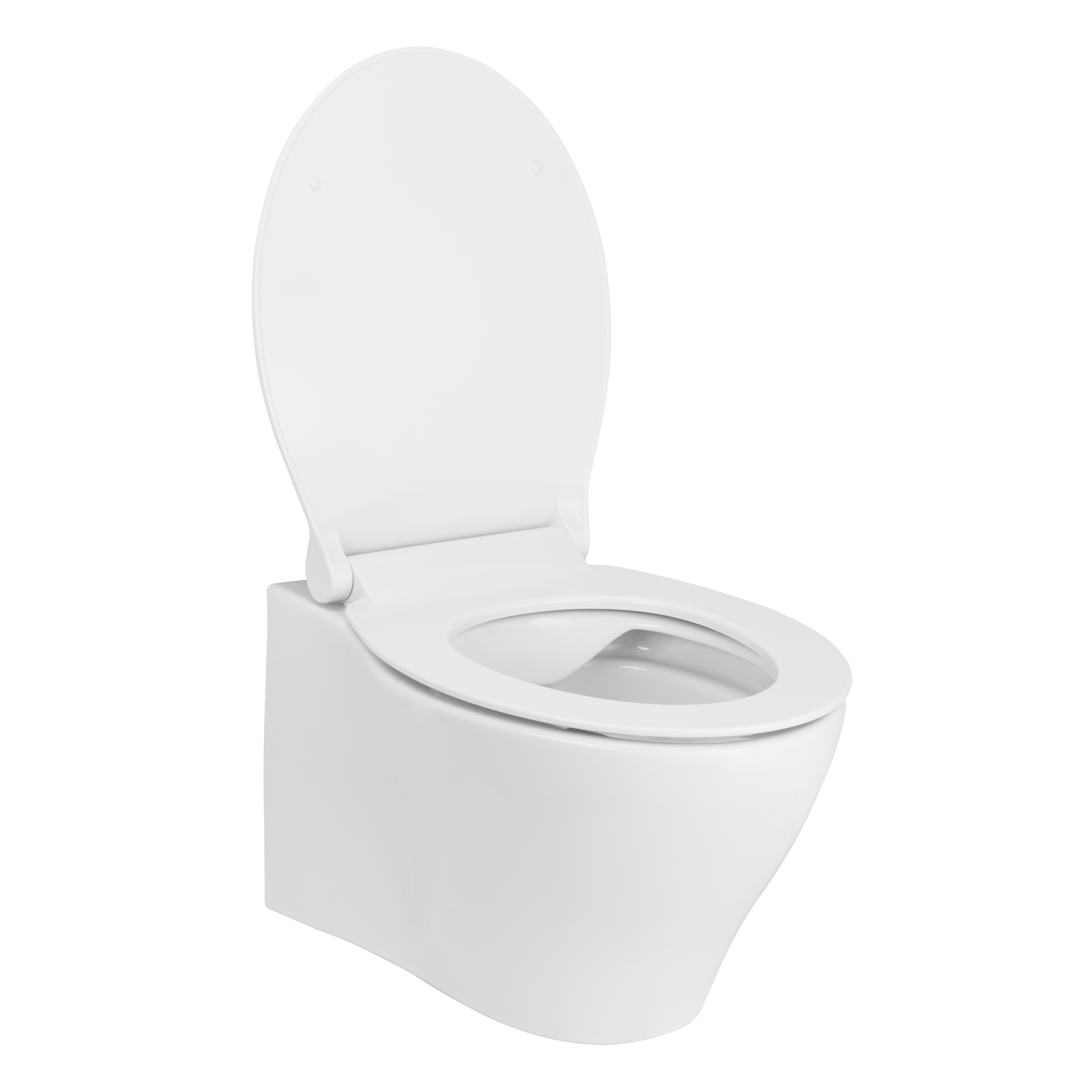 IBERIA унітаз 55*35,5*40см підвісний Rimless, сидіння тверде Slim slow-closing