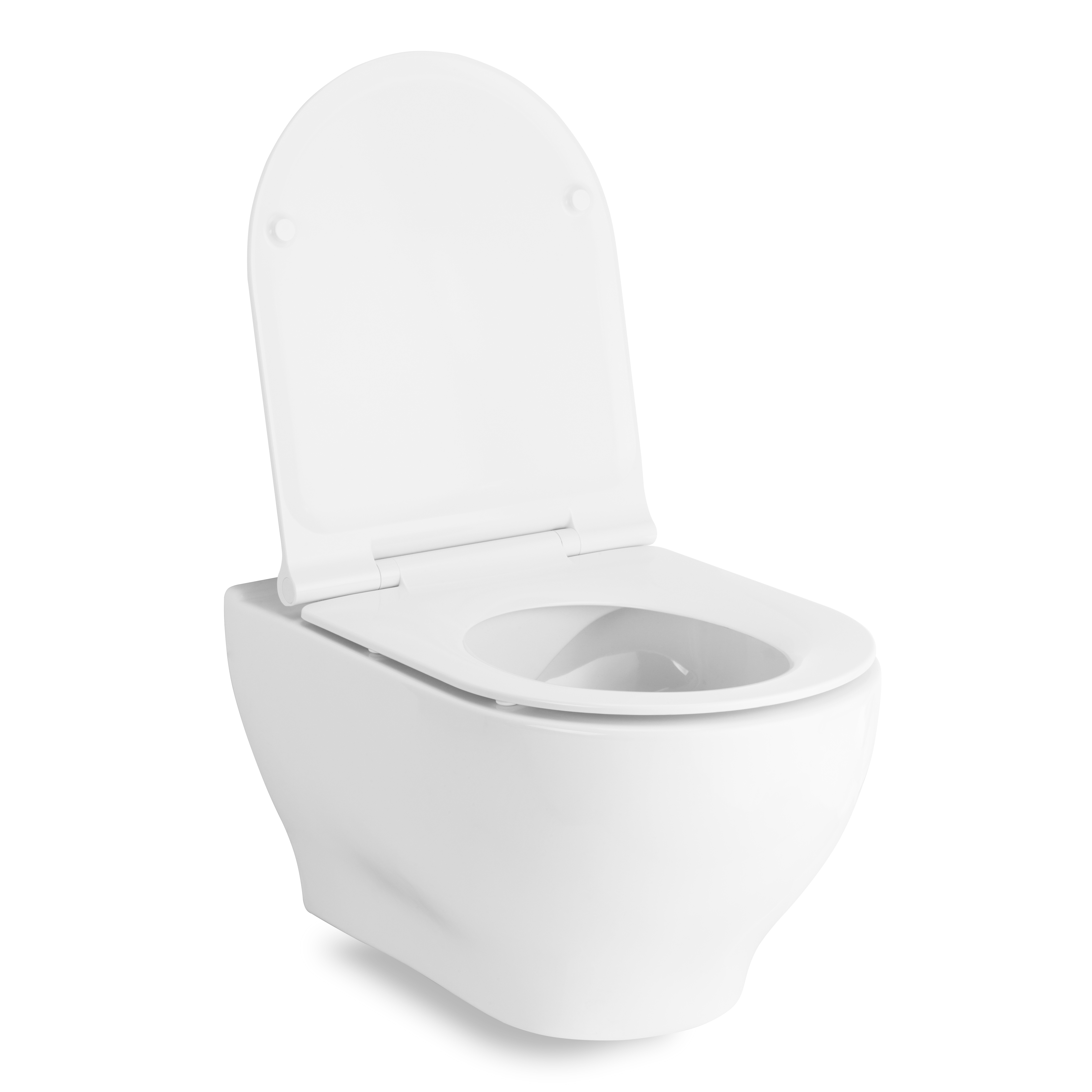 OLIVA унітаз 525*365*400мм підвісний Rimless в комплекті з сидінням Slim slow-closing