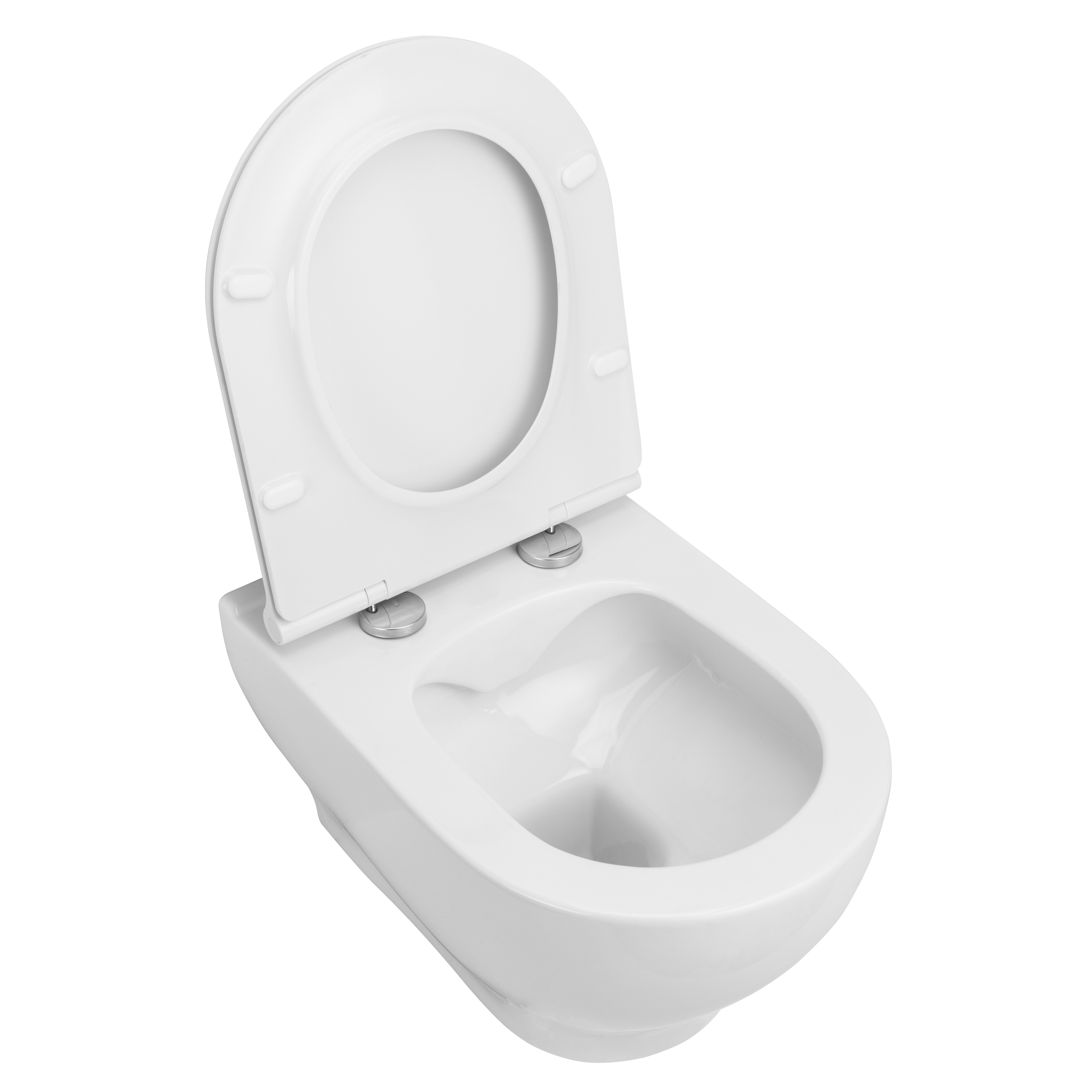 OLIVA унітаз 525*365*400мм підвісний Rimless в комплекті з сидінням Slim slow-closing