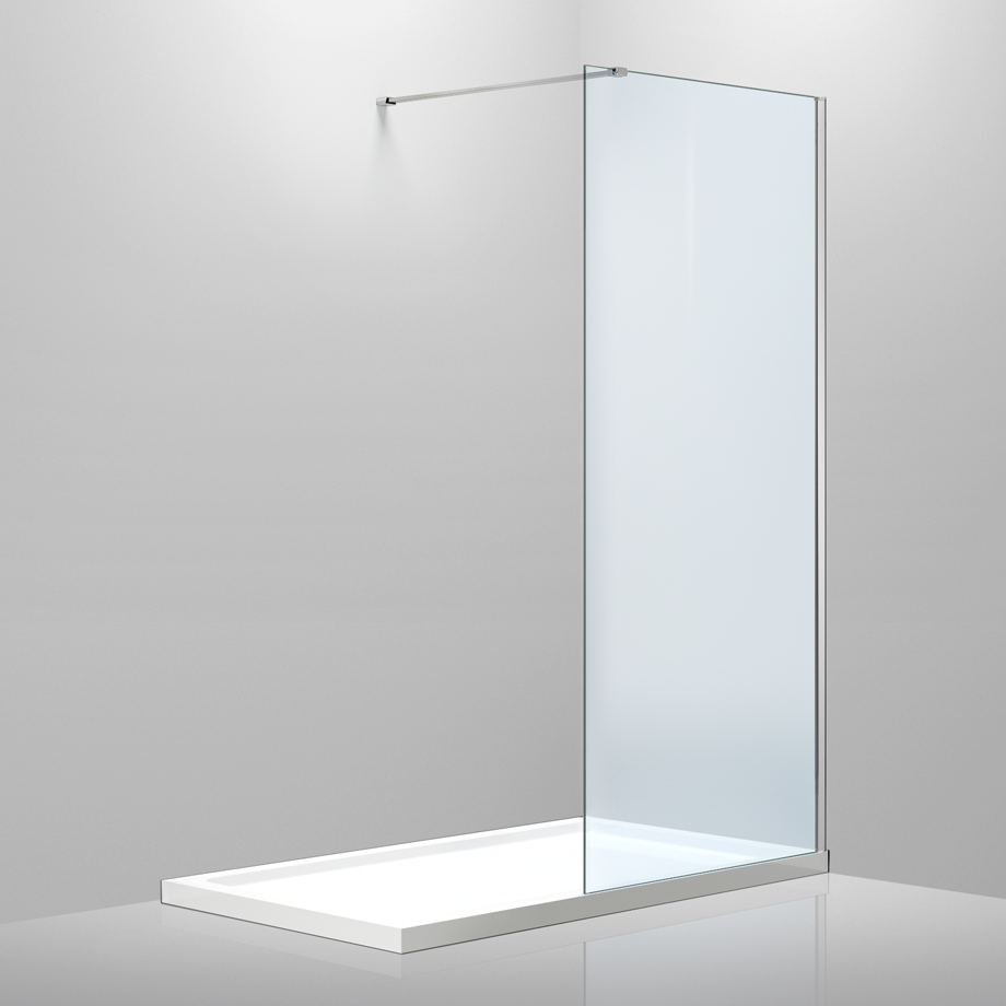 Стінка Walk-In 100*200см, загартоване прозрачне скло 8мм