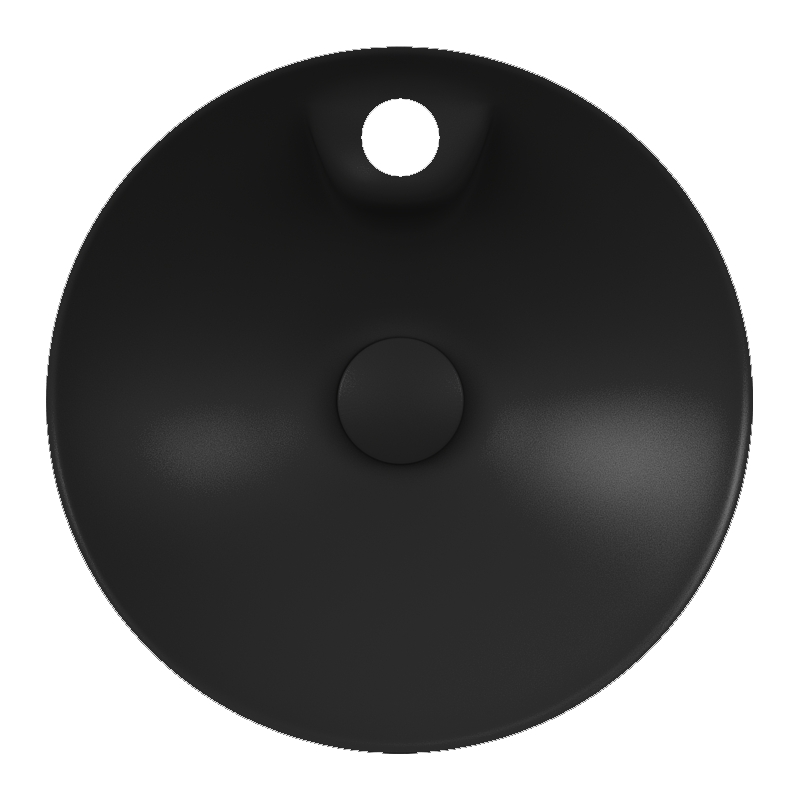 DAMA di VENEZIA умивальник Ø 45см, з отвором під змішувач, matt  black