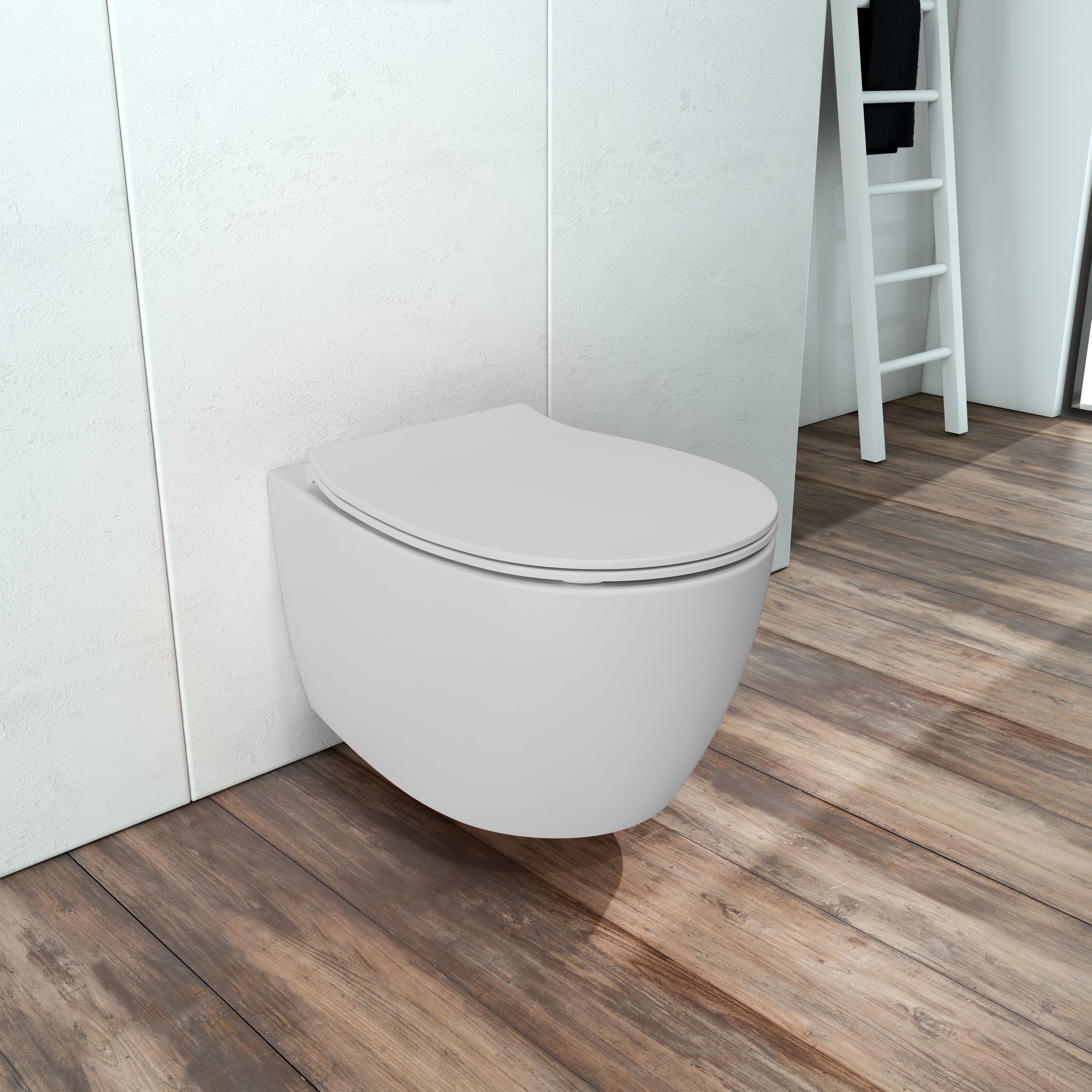 DAMA di VENEZIA унітаз підвісний безобідковий 36,3*51*40см з сидінням Slim Soft Close