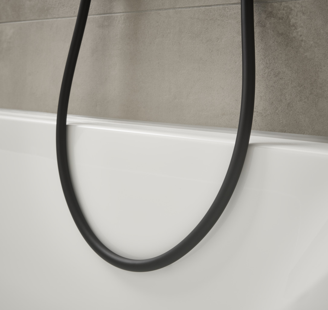 ISIFLEX шланг для душe 125см, чорний матовий