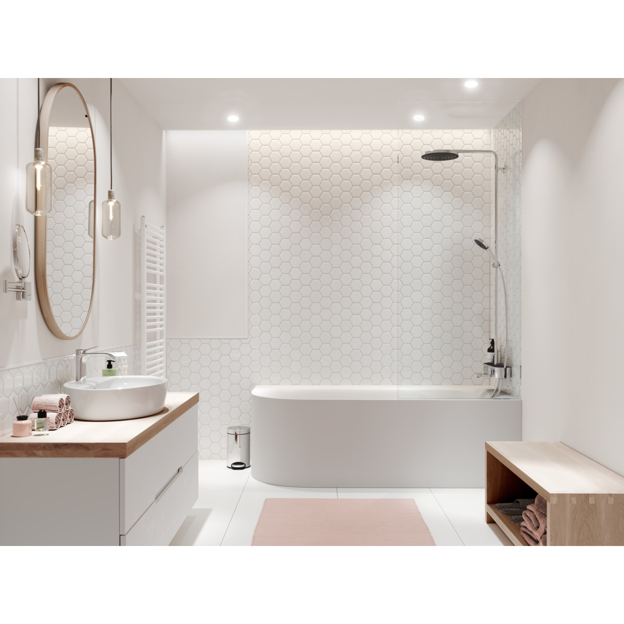 PULSIFY Showerpipe душова система 260 з термостатом на ванну