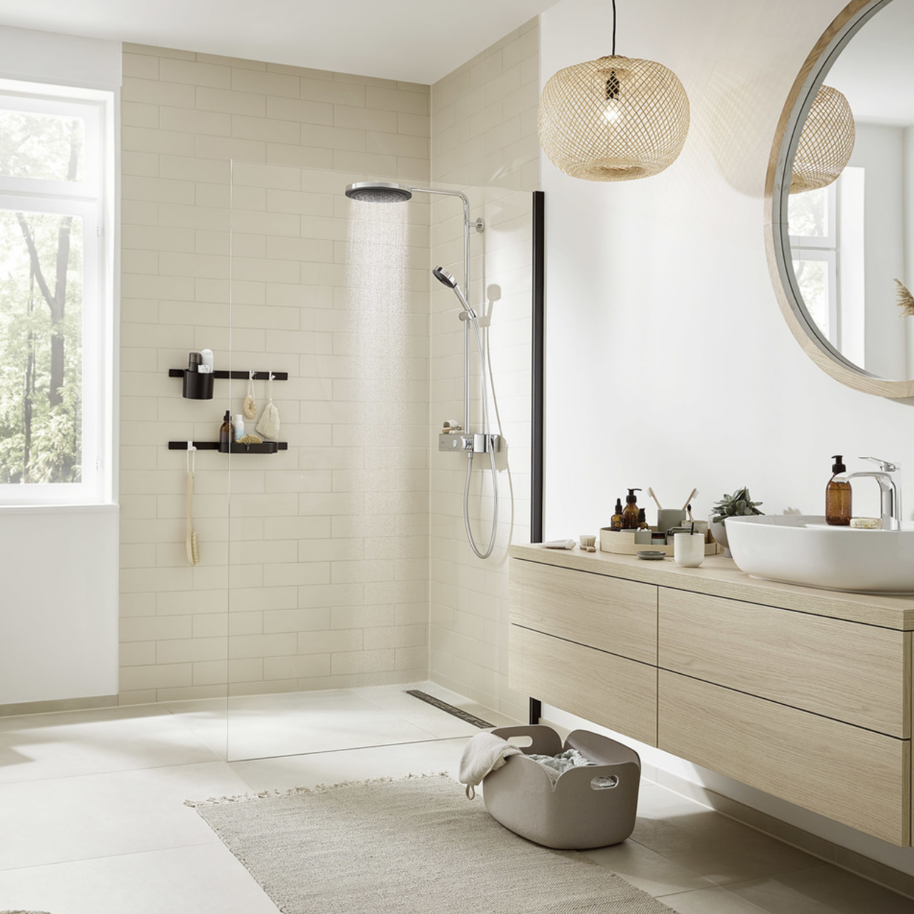 PULSIFY Showerpipe душова система 260 з термостатом на ванну