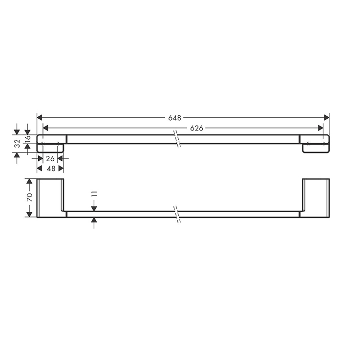 Тримач рушників HANSGROHE ADDSTORIS 41747000