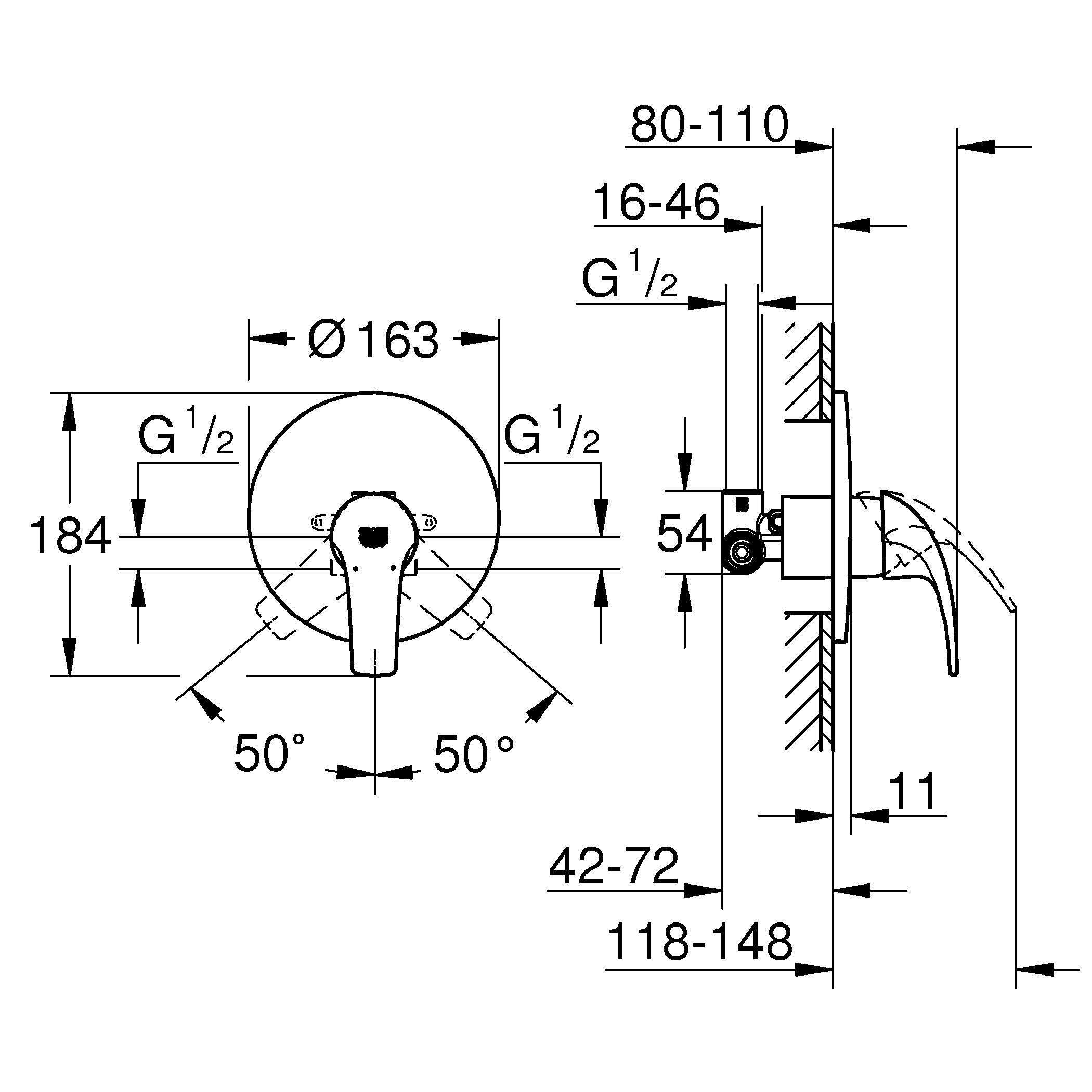 Змішувач для душа GROHE START 29114000