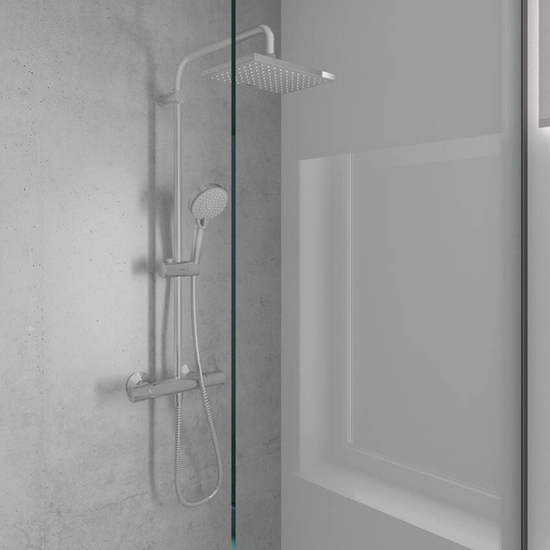 VERNIS SHAPE душова  система Showerpipe 230 з термостатом, 1jet