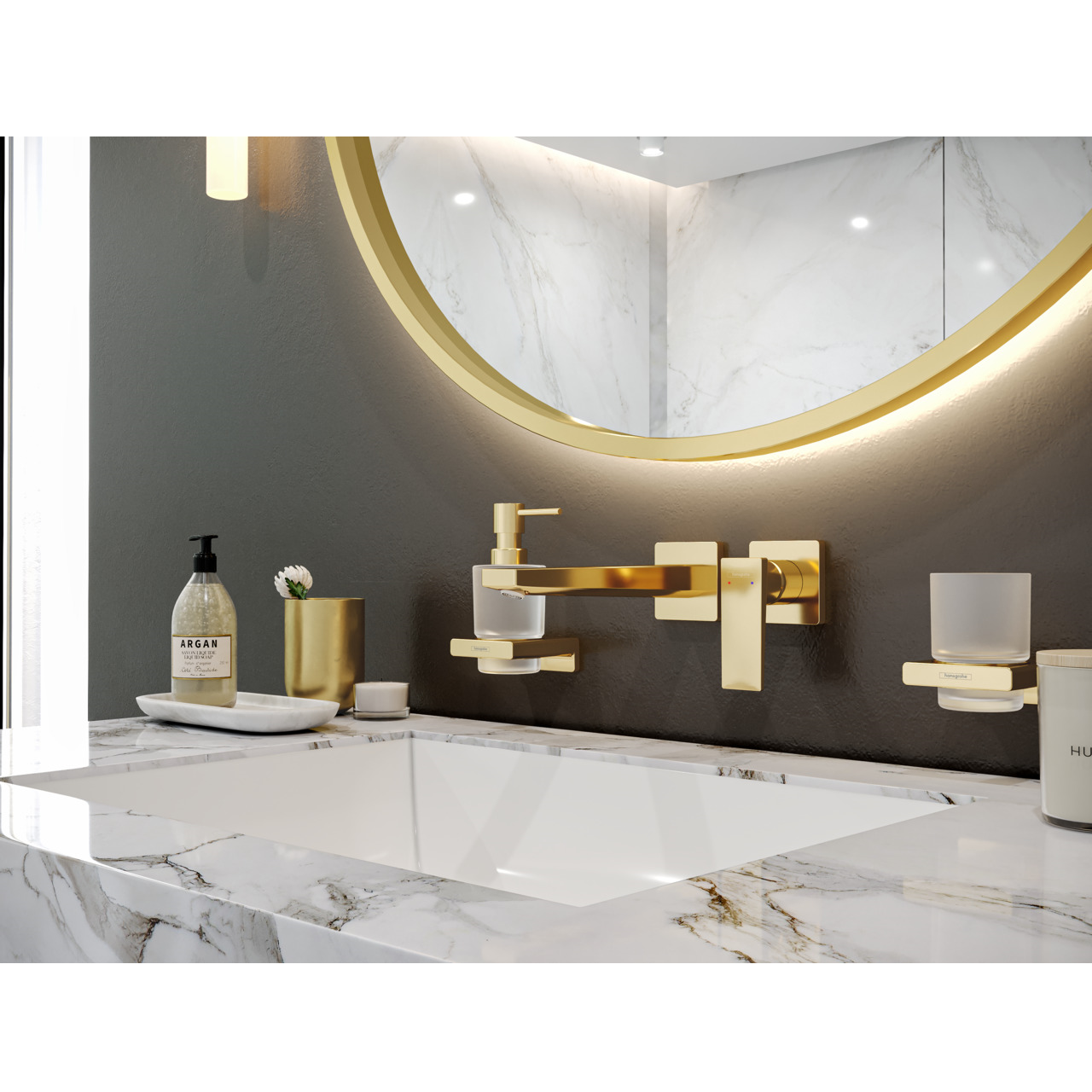 Дозатор рідкого мила HANSGROHE ADDSTORIS 41745990, золото