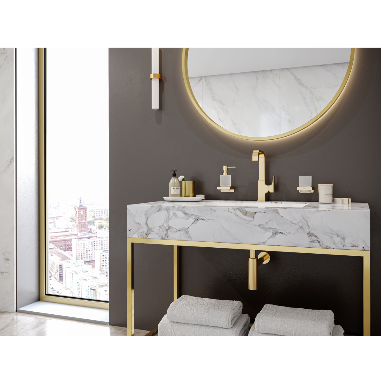 Дозатор рідкого мила HANSGROHE ADDSTORIS 41745990, золото