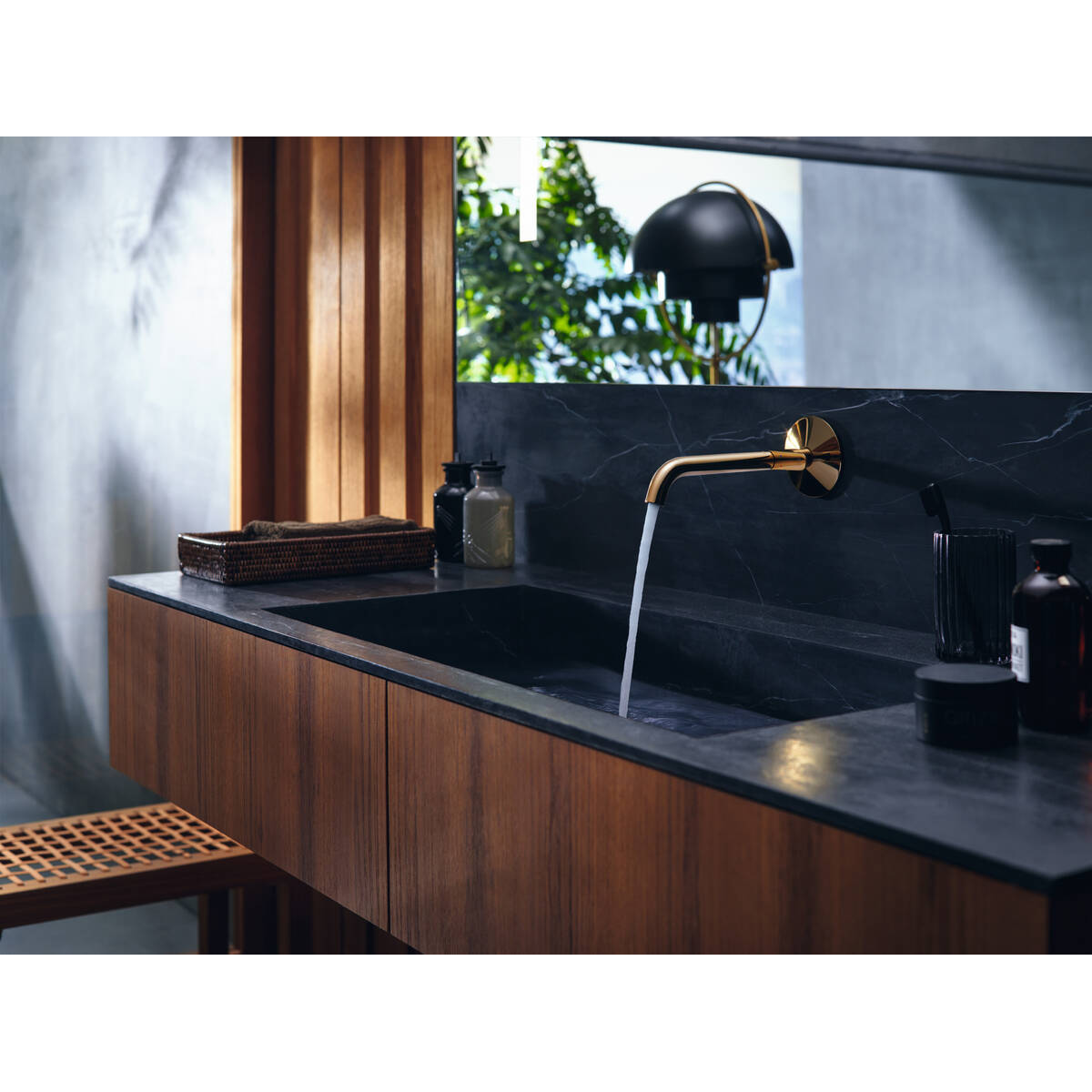 AXOR ONE Select змішувач для умивальника, вилив 220мм, ПМ, шліфованна бронза