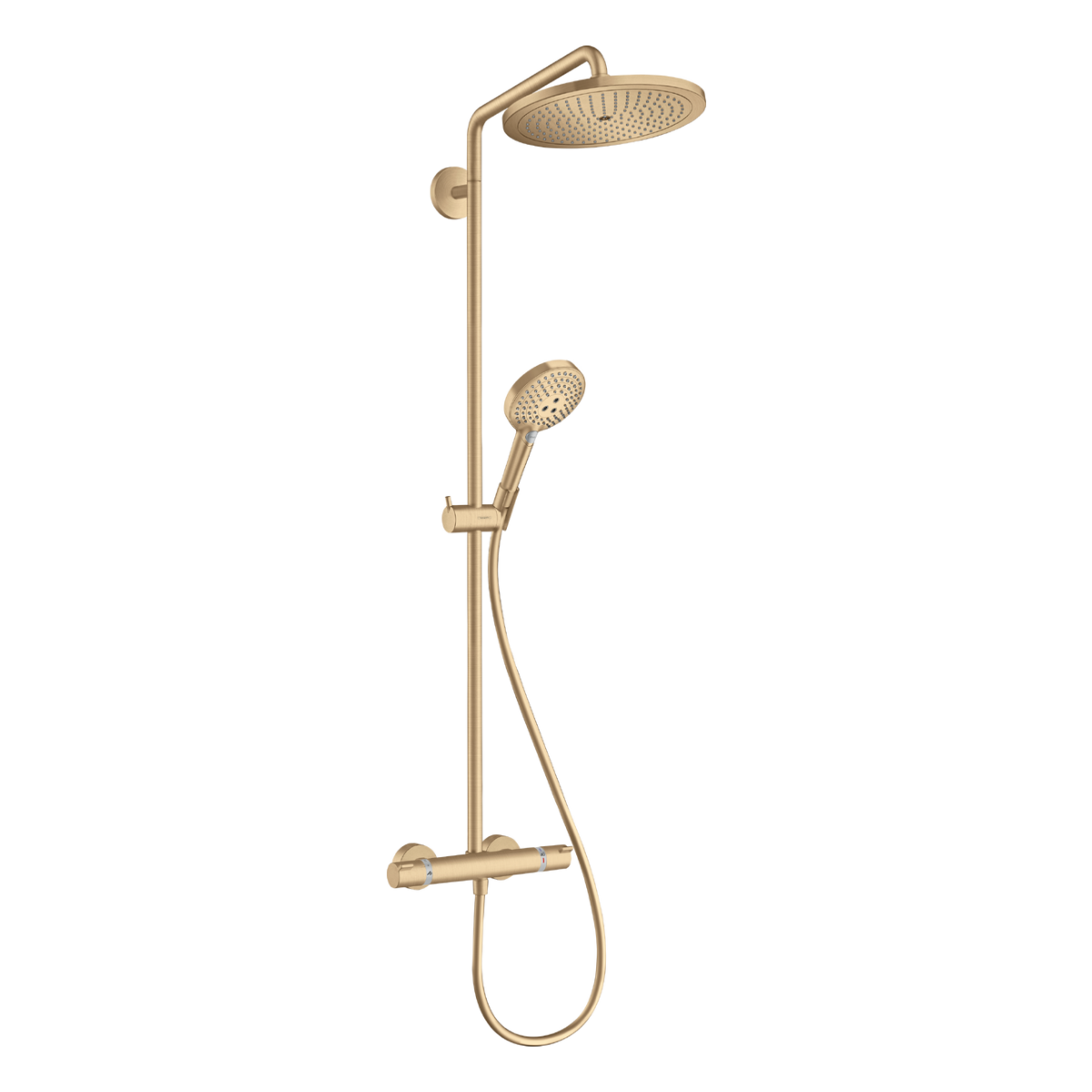 CROMA SELECT S душова система Showerpipe 280, 1jet, з термостатом, шліфованна бронза
