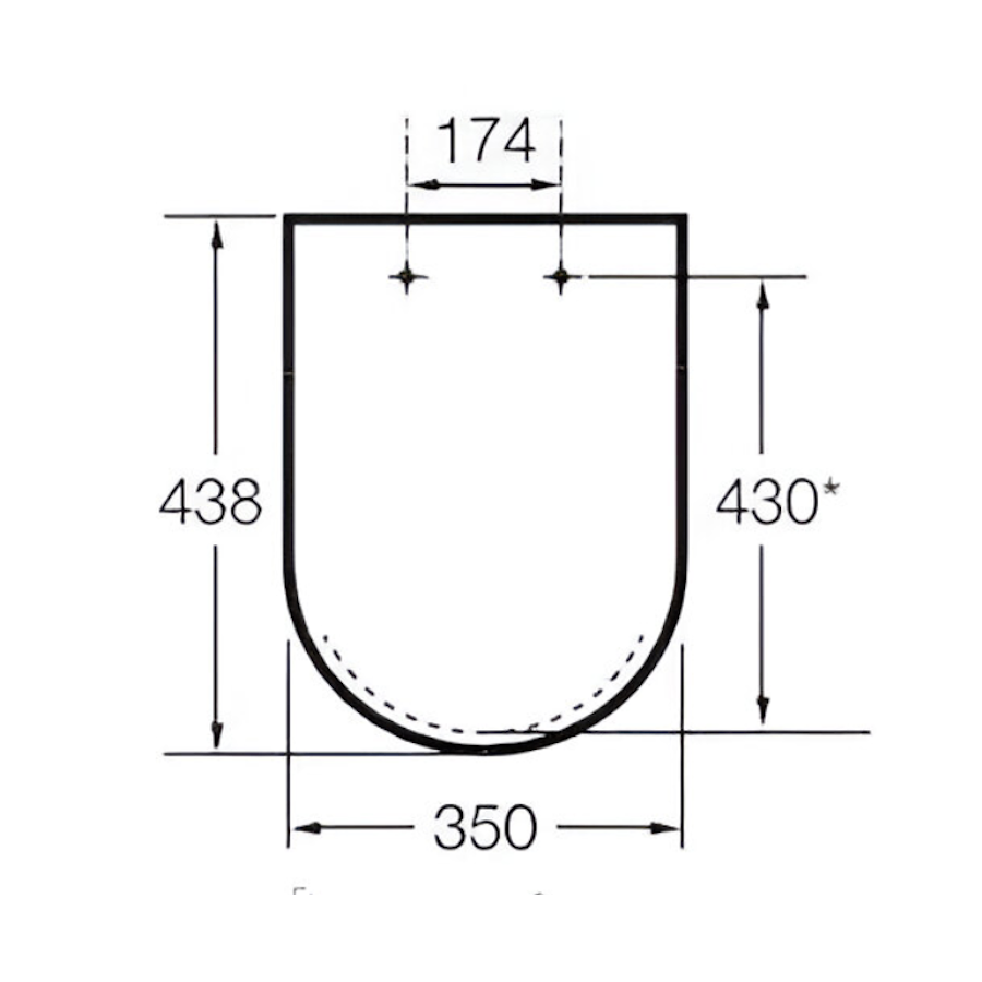 DEBBA сидіння з кришкою Slim від компакту A34D995000