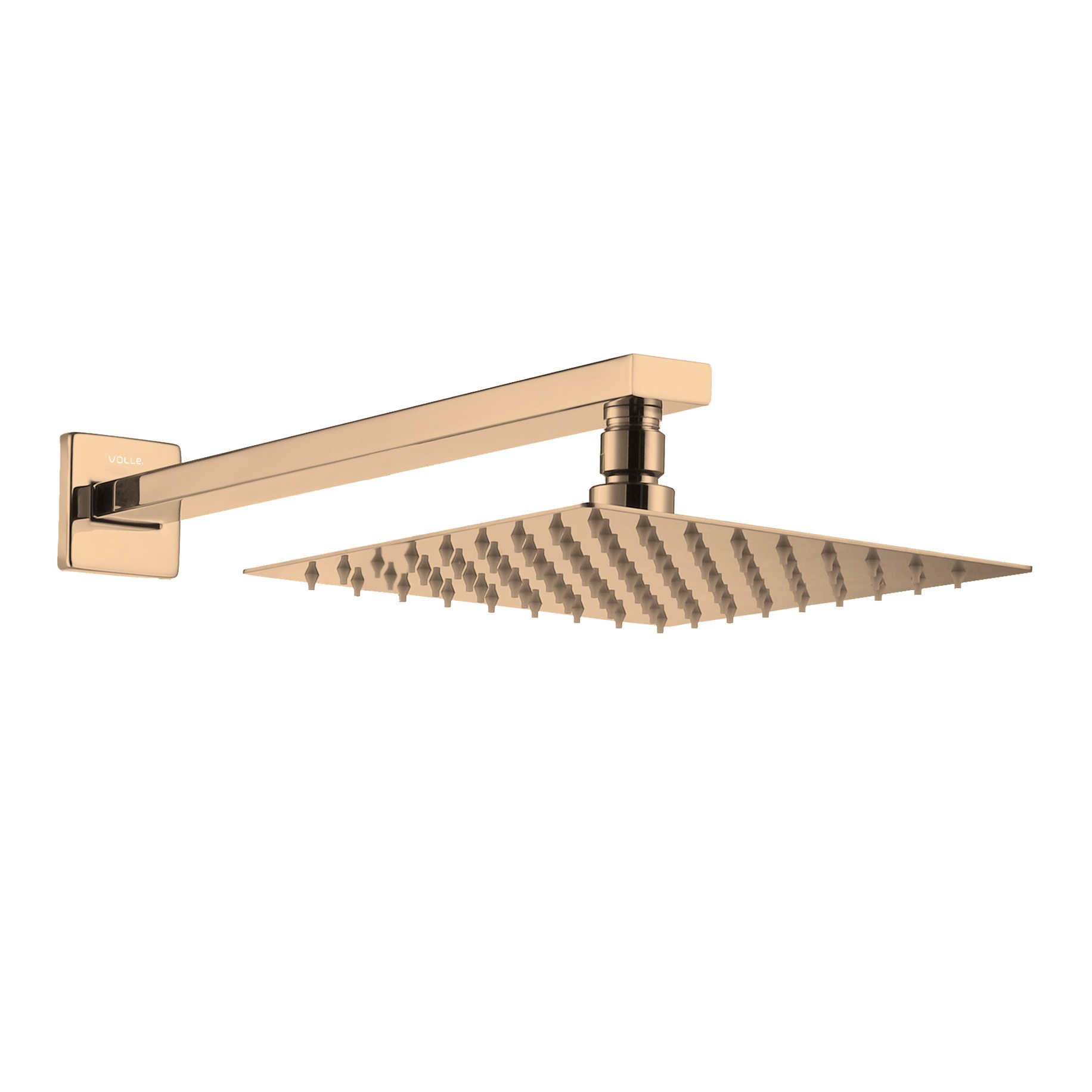 CASCADA R85 душ верхній, 250*250 мм, кронштейн, SS, cepillado bronce