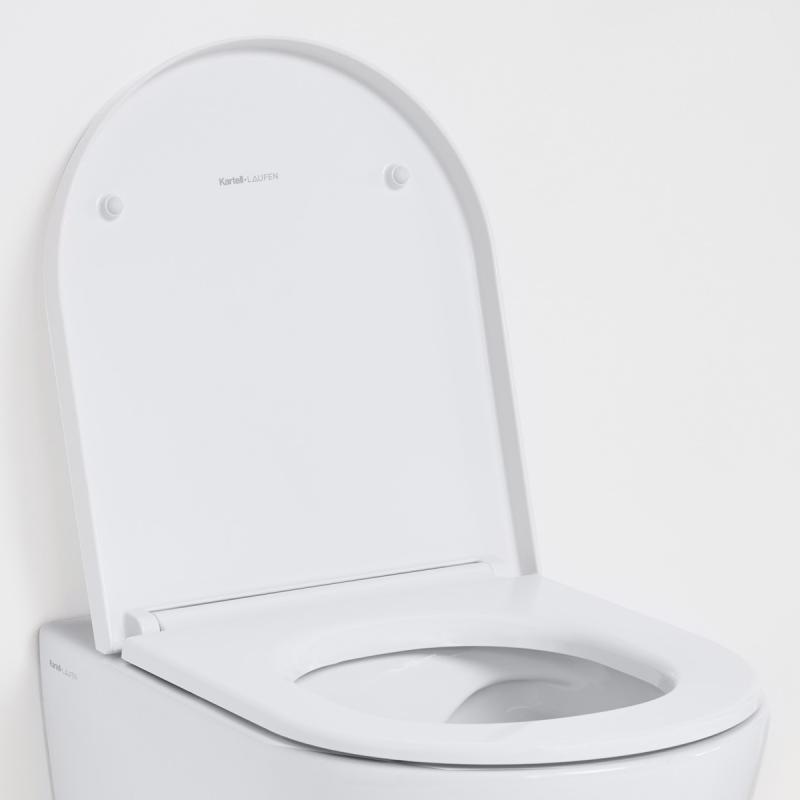 KARTELL сидіння з кришкою 44,5*37,5*3,5см, знімне, з механізмом slow closing, білий матовий