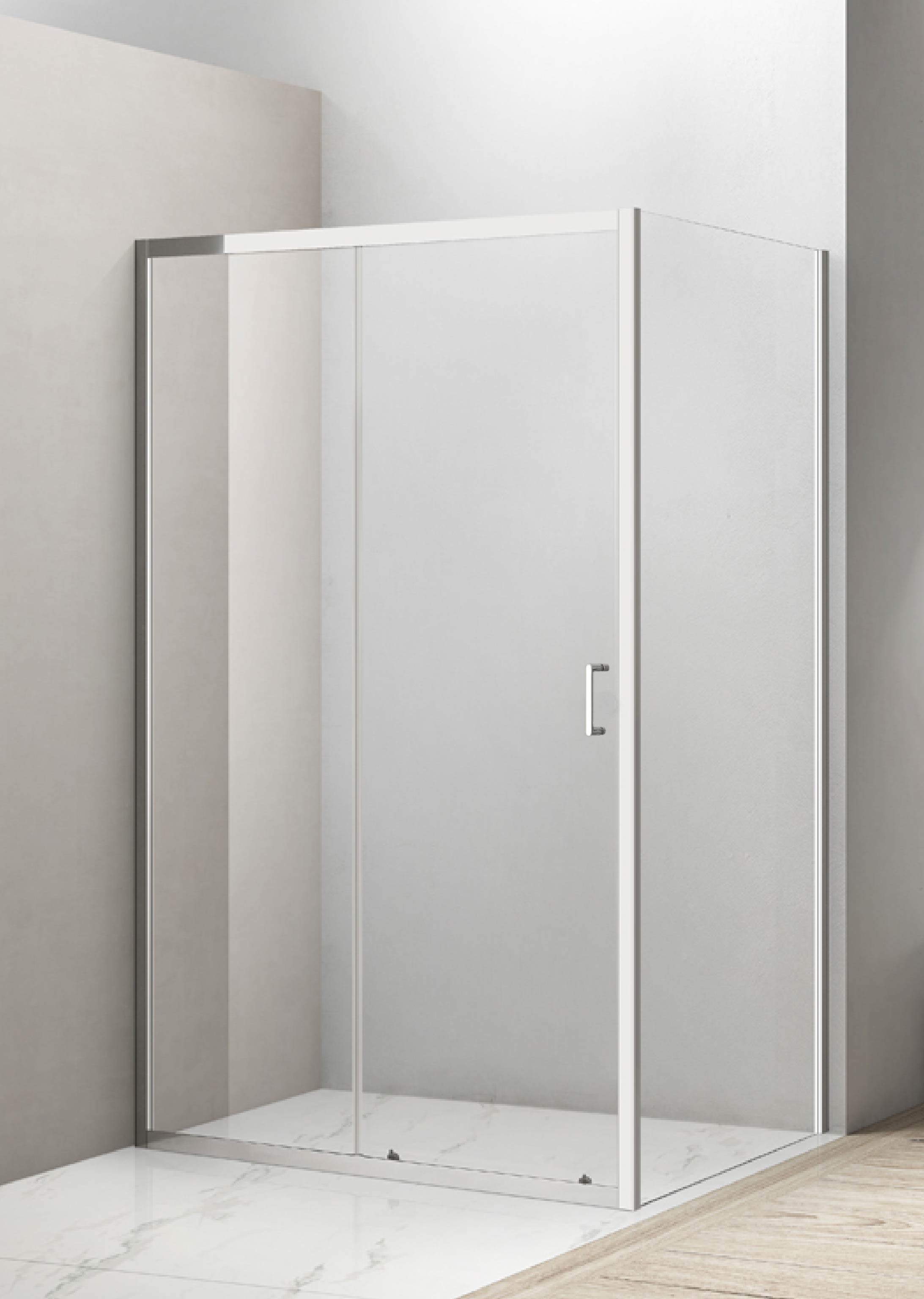 VALTICE New душова кабіна прямокутна 120*80*190см, розсувні двері, скло прозоре
