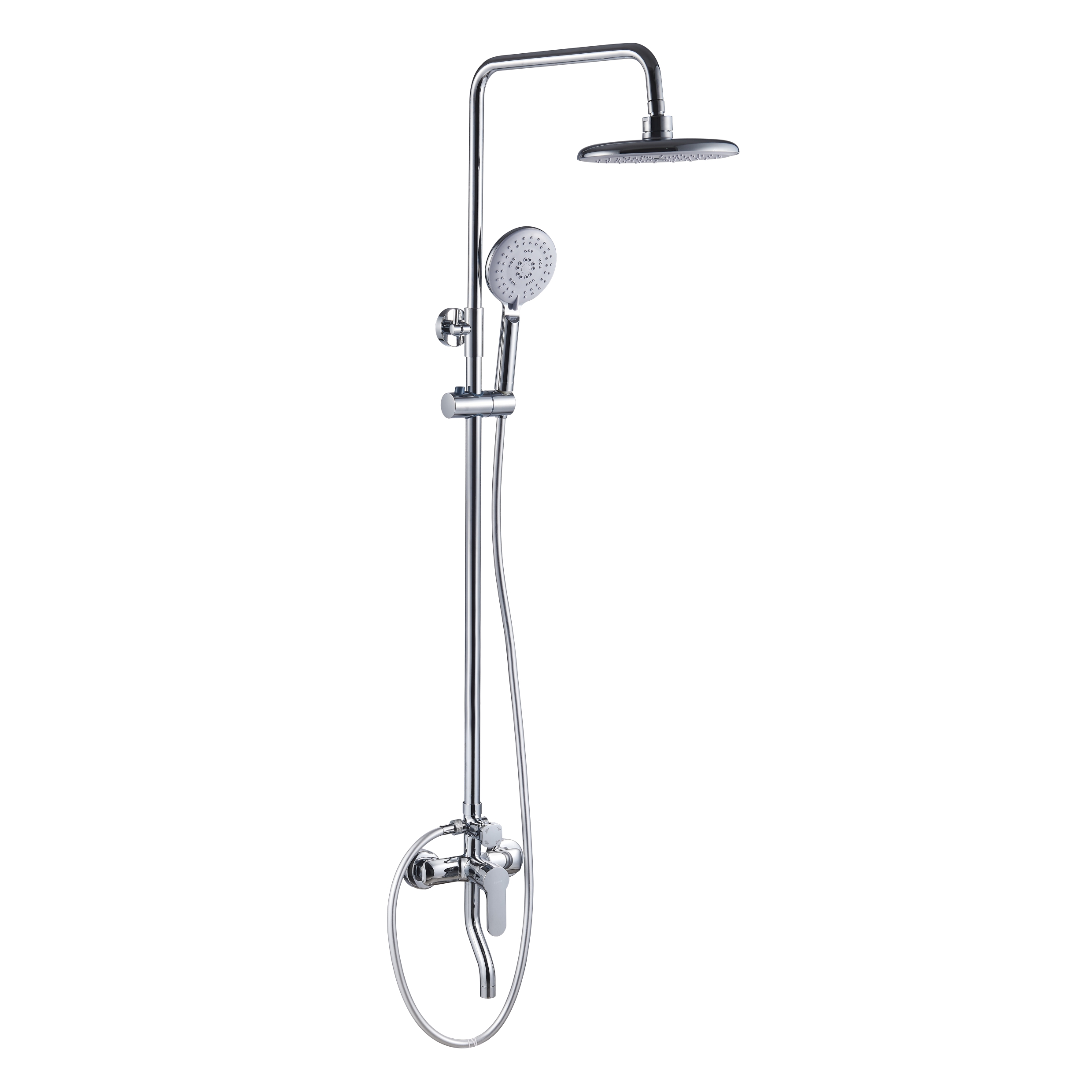Система душі B (змія -hower для душу, душ D220 мм ABS, вапно 120 мм 3 режими, бар 140 см, шланг 1500 мм ПВХ), Chrome