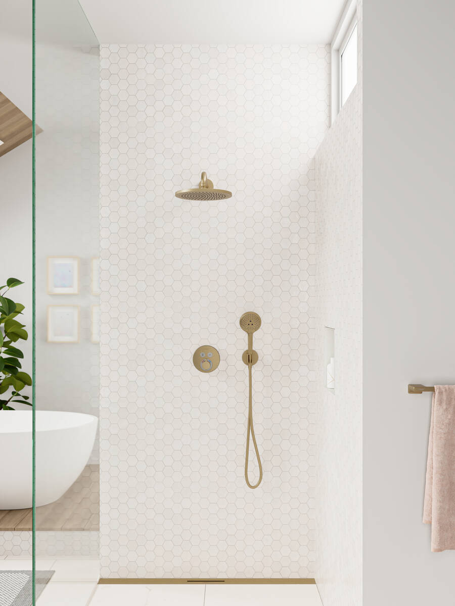 SHOWERSELECT S термостат для 2х споживачів, ПМ, колір  шліфованна бронза