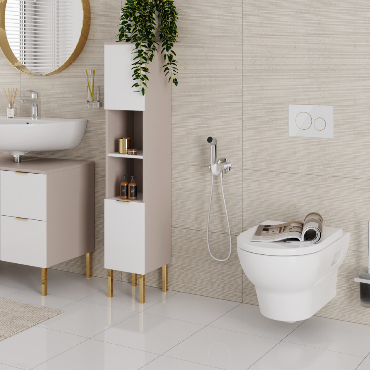 HANSGROHE Набір гігієнічного душу Eco Smart для холодної води, колір хром