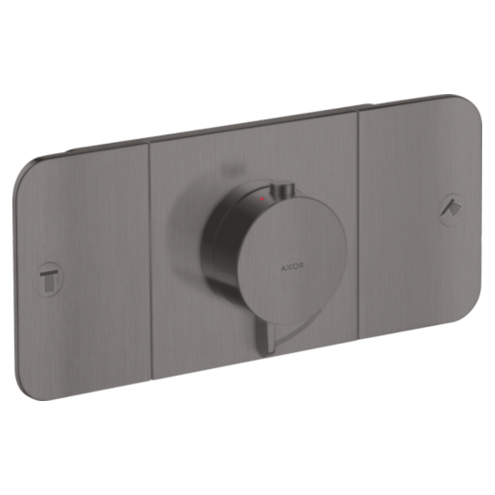 AXOR ONE термостат для 2х споживачів, ПМ, колір  шліфованний чорний хром