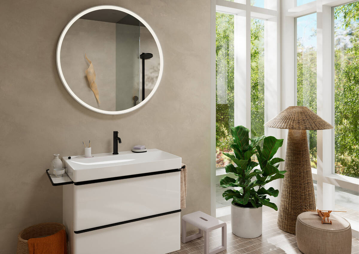 PULSIFY Showerpipe душова система 260 з термостатом, колір чорний матовий