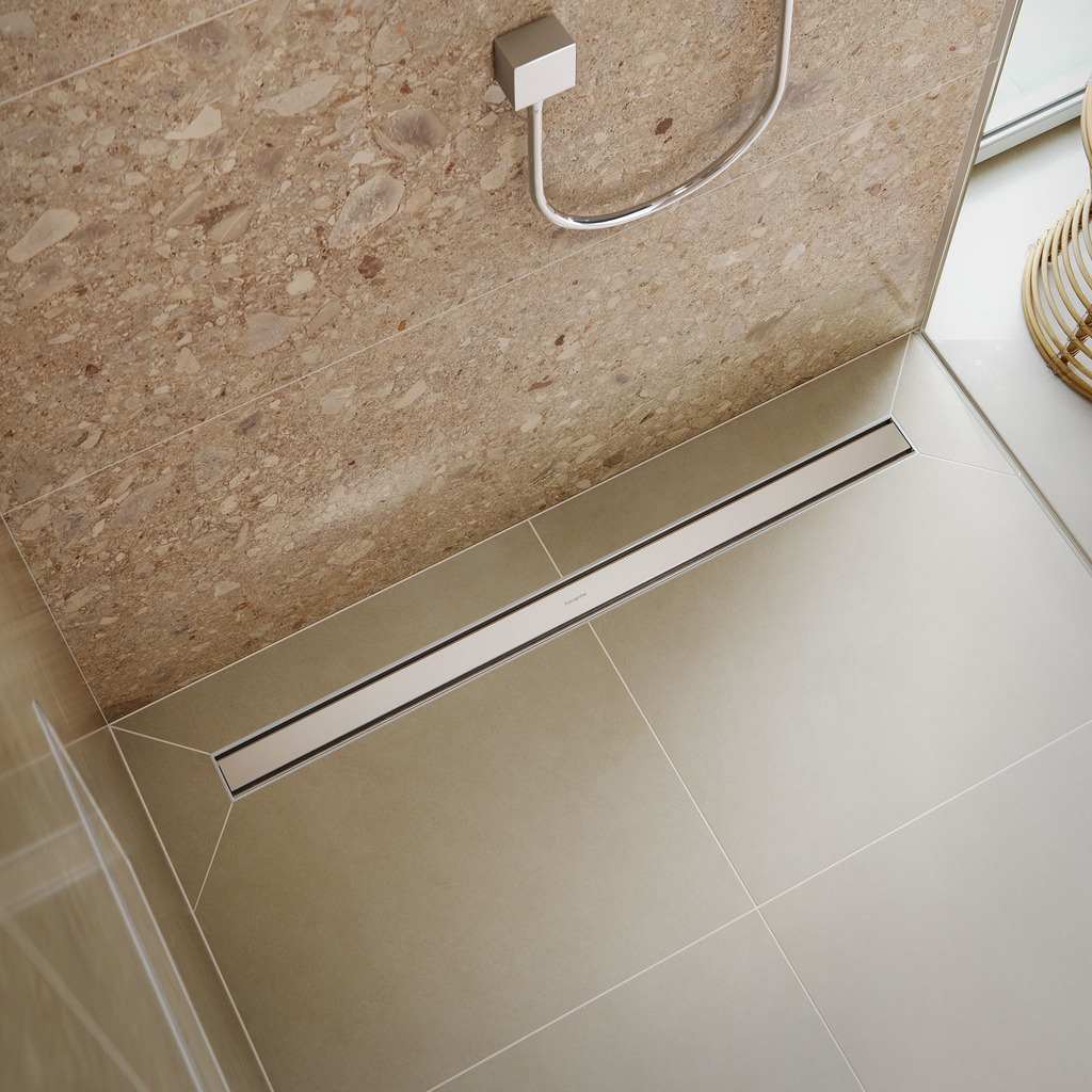 RAINDRAIN ORIGINAL  трап для душу 1200мм (комплект), колір сталь