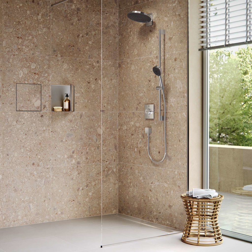 RAINDRAIN ORIGINAL  трап для душу 1200мм (комплект), колір сталь