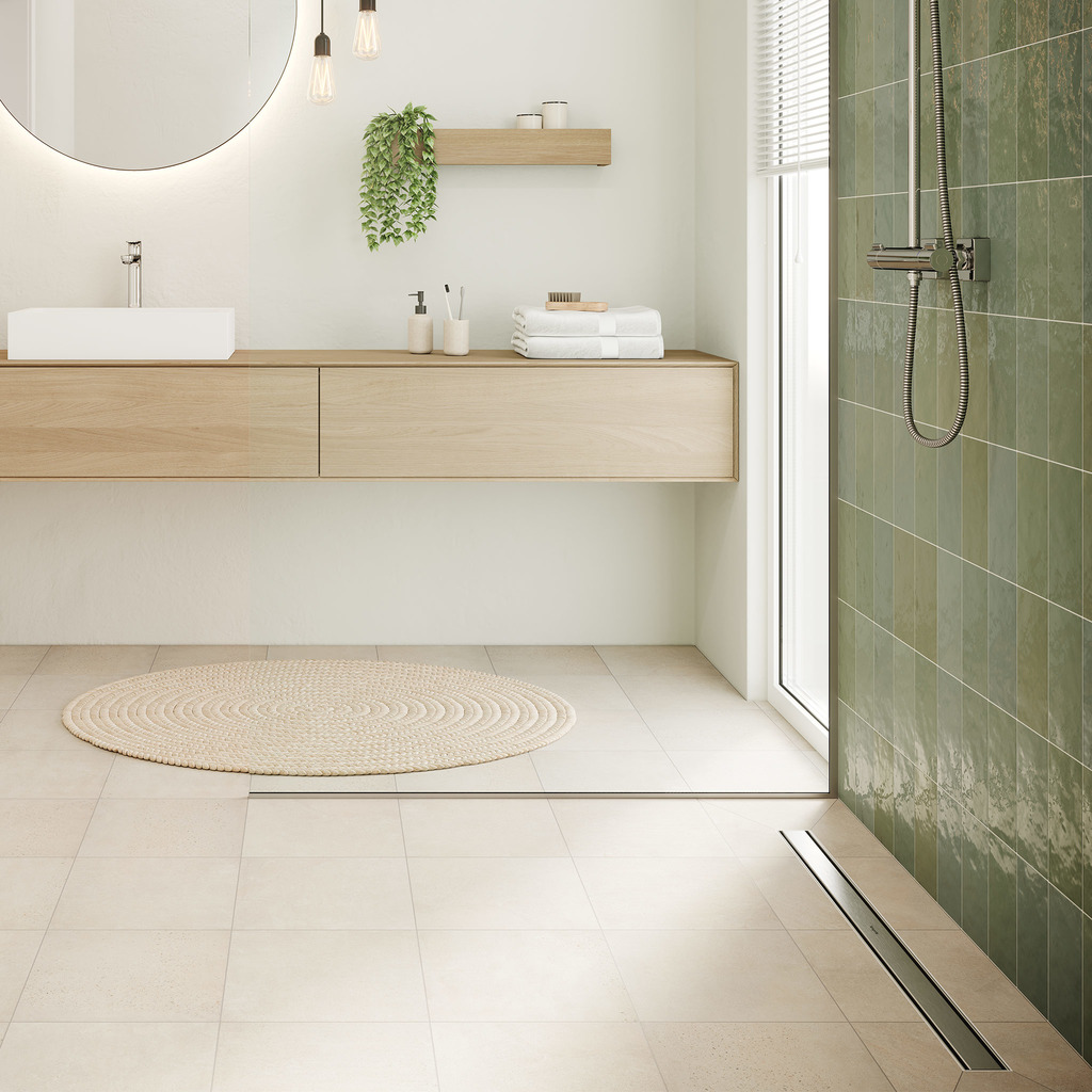 RAINDRAIN COMPACT монтажний комплект для плоскої установки  800мм, колір нержавіюча сталь